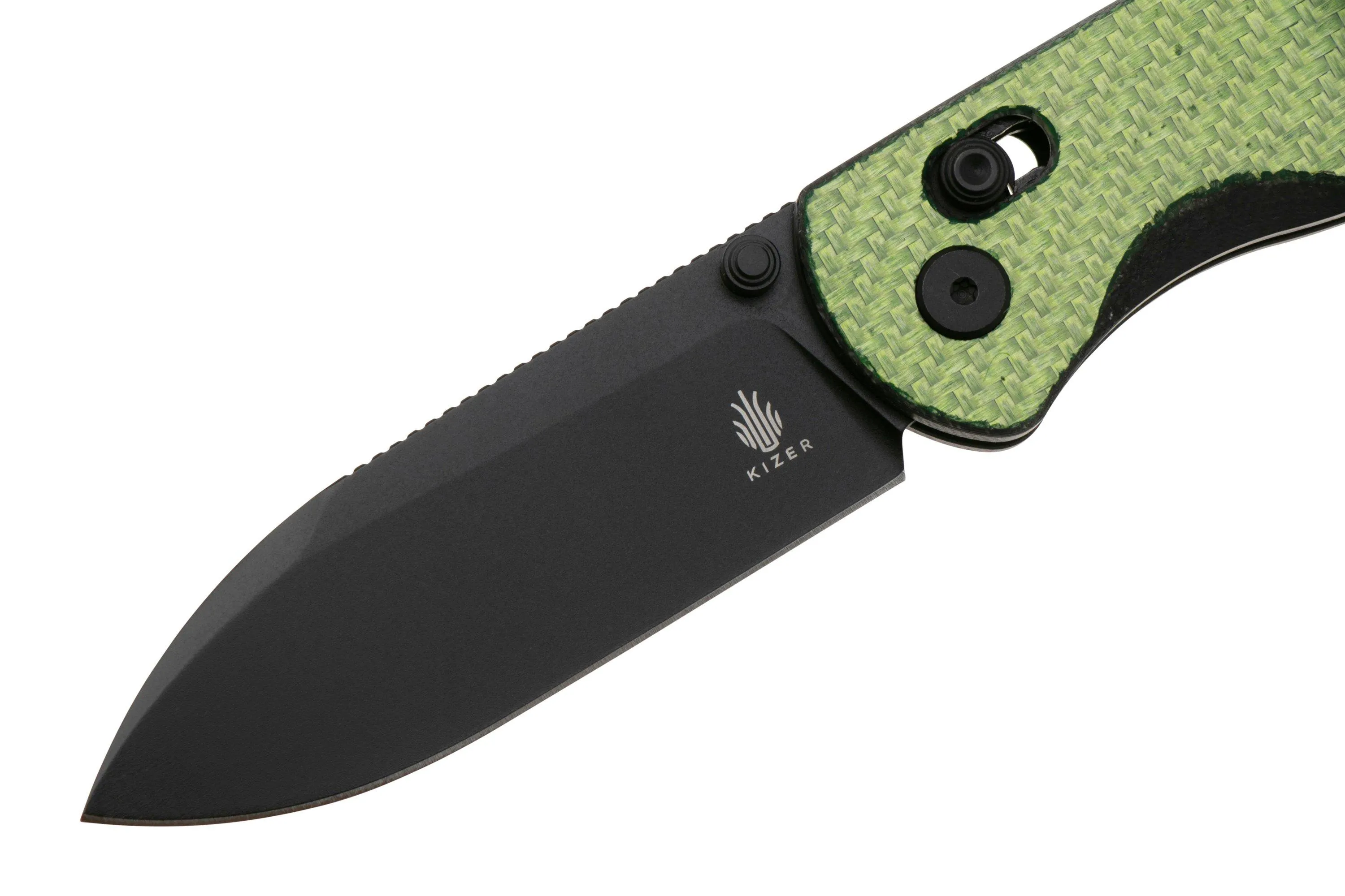 Kizer Vanguard Drop Bear V3619A4 Black Nitro V, G10 Green Carbon Fiber, navaja, Azo design