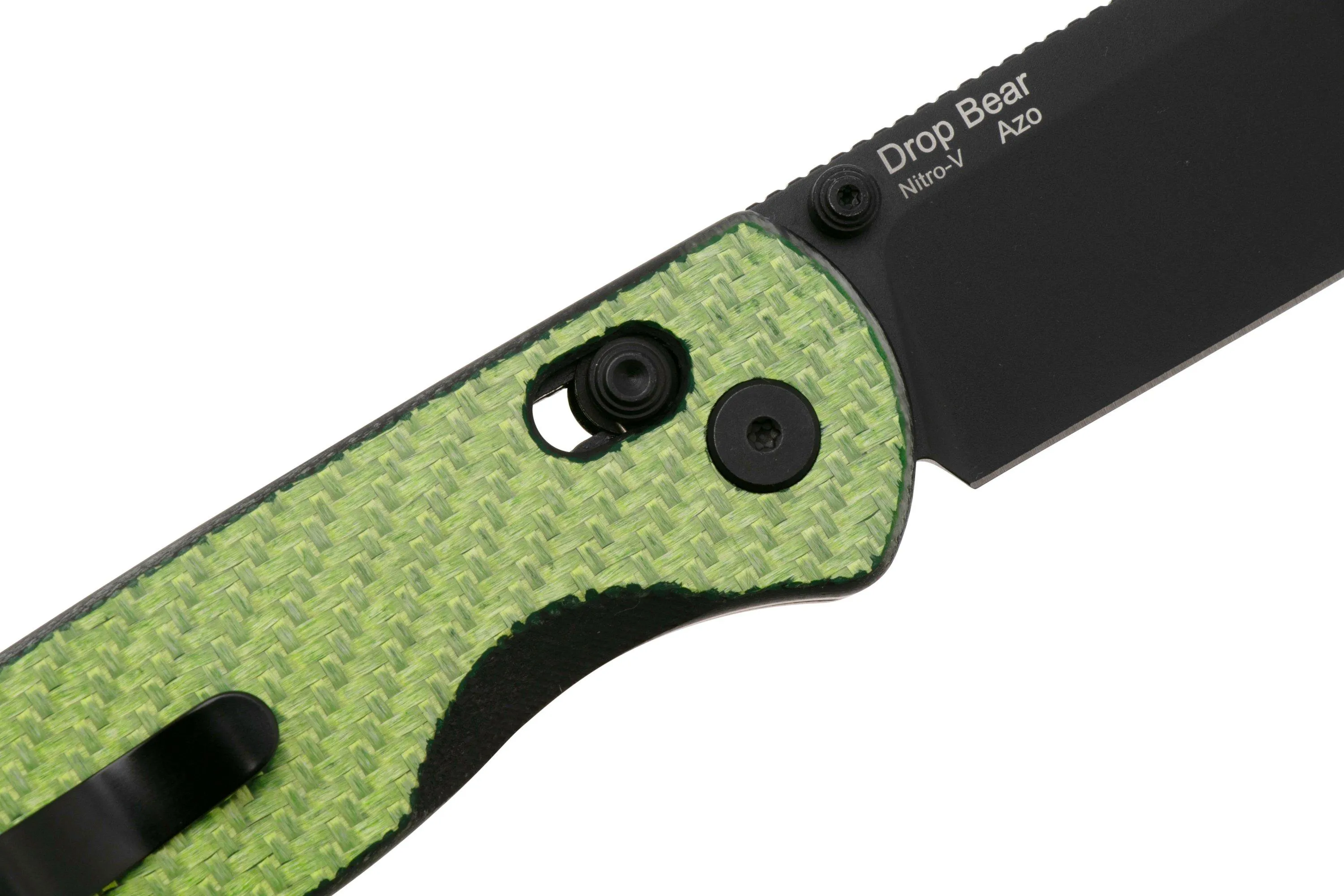 Kizer Vanguard Drop Bear V3619A4 Black Nitro V, G10 Green Carbon Fiber, navaja, Azo design