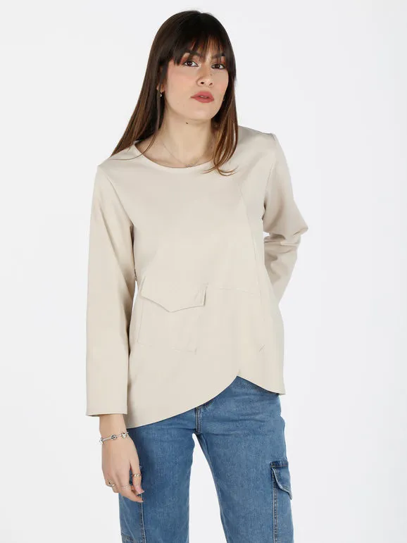 Solada Camiseta mujer oversize con bolsillo