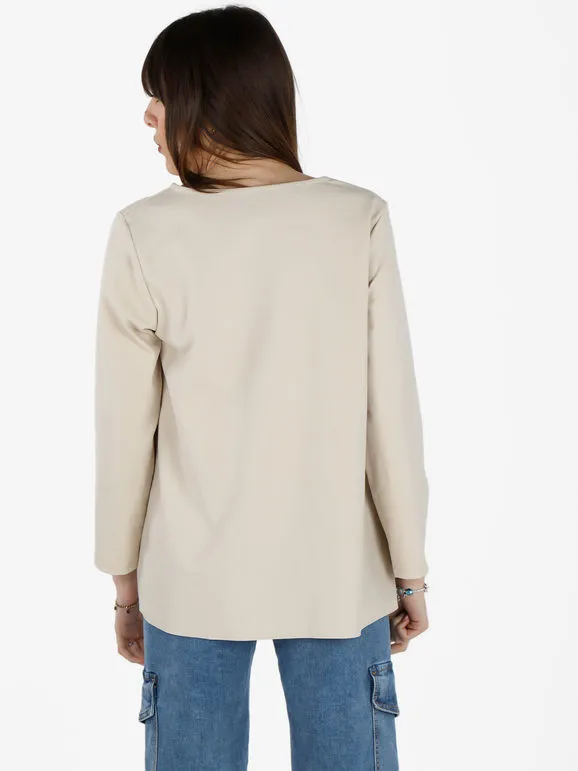 Solada Camiseta mujer oversize con bolsillo