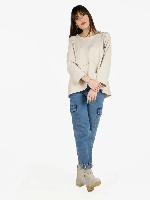 Solada Camiseta mujer oversize con bolsillo